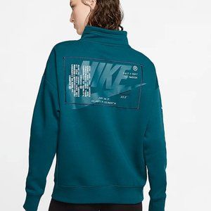 Nike Sportswear 3/4 Zip Sweatshirt Teal